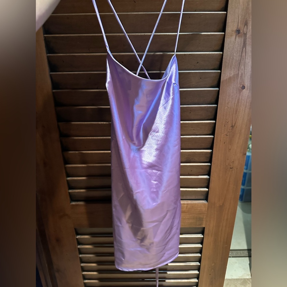 Shiny purple Lucy in the sky dress